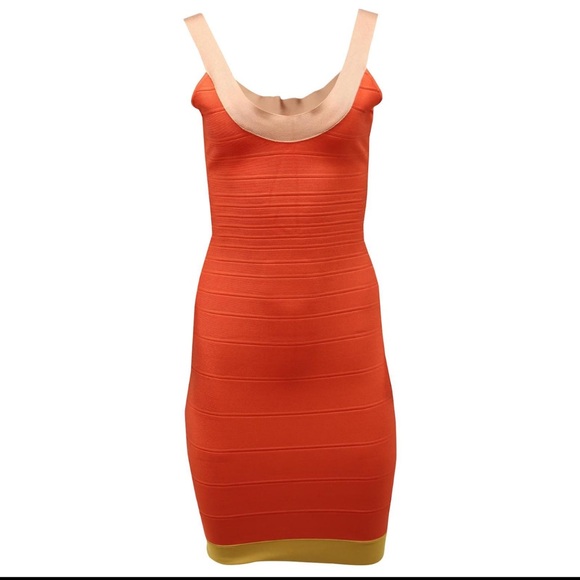 Herve Leger Tasha Bandage Dress Small $1200 - Picture 4 of 10